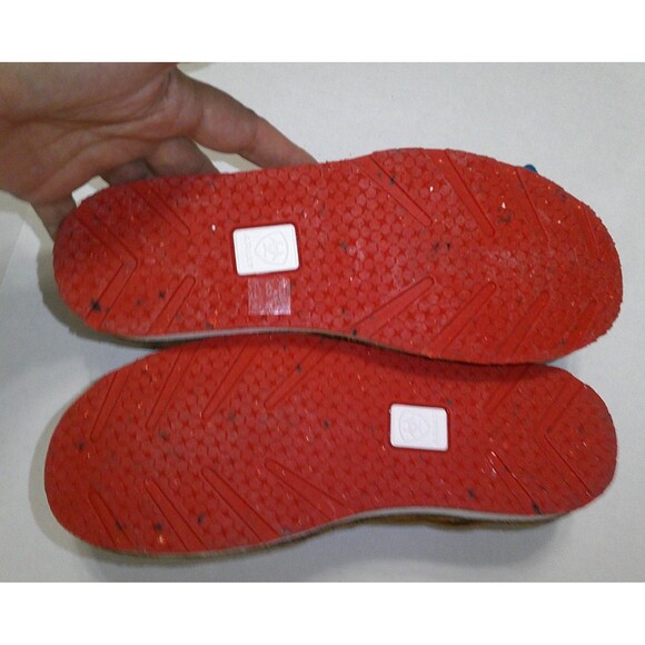 New NWT Ariat Womens Caramel With Ariat Mexico Print Cruiser Loafer Brown Flag - Picture 8 of 8